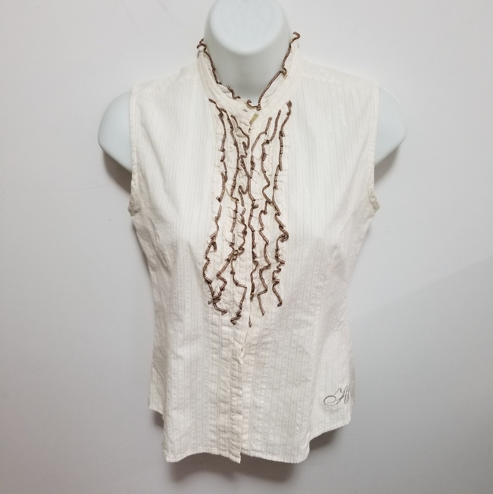 Bench white button up blouse